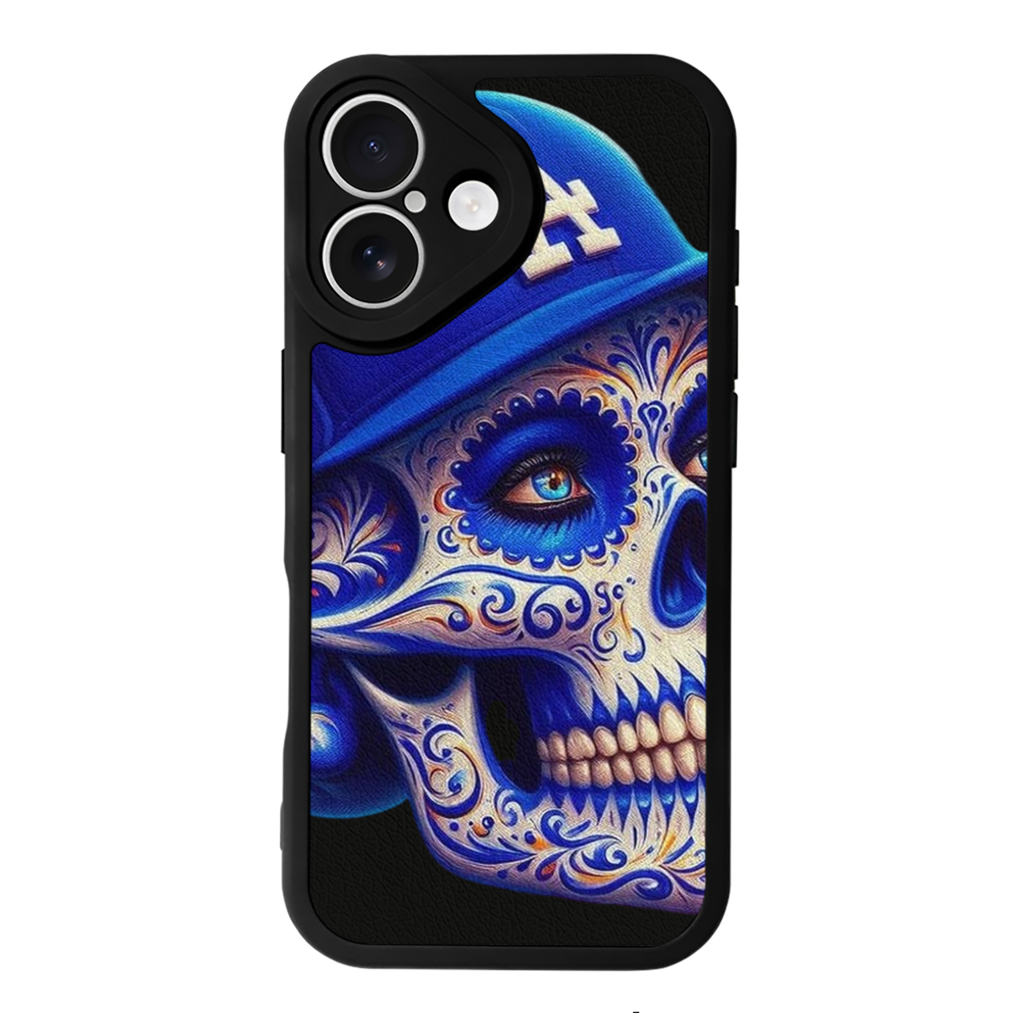  IPhone 16 Silicone Leather Case – UV Print, Lambskin Texture – Perfect Fit, Wireless Charging Compatible, Scratch Resistant, Precise Cutouts – Stylish Protection For IPhone 16